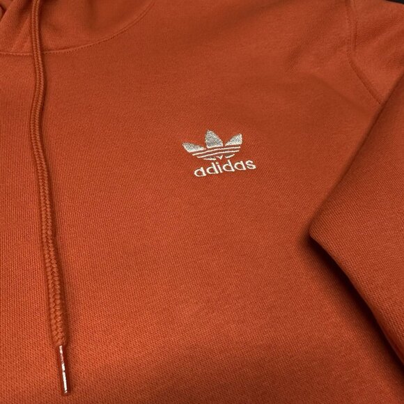 Adidas Essentials Trefoil Hoodie IM4529 Red Men’s Sizes - Picture 2 of 7